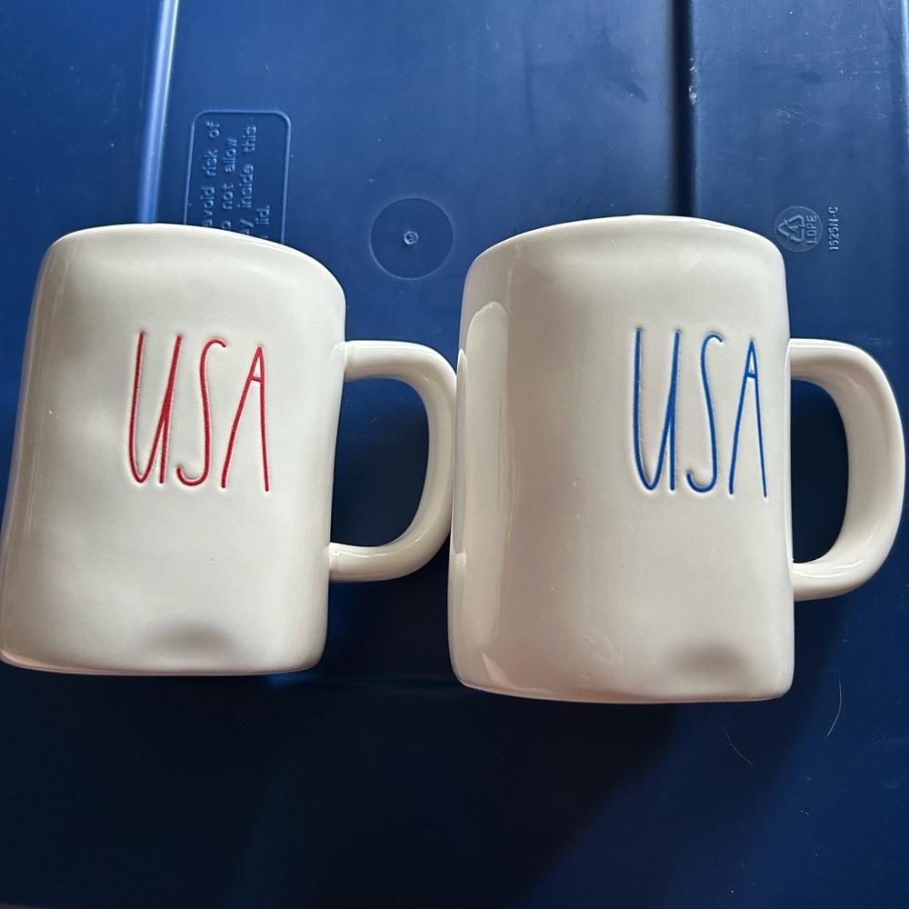 Rae Dunn USA Drink Mugs